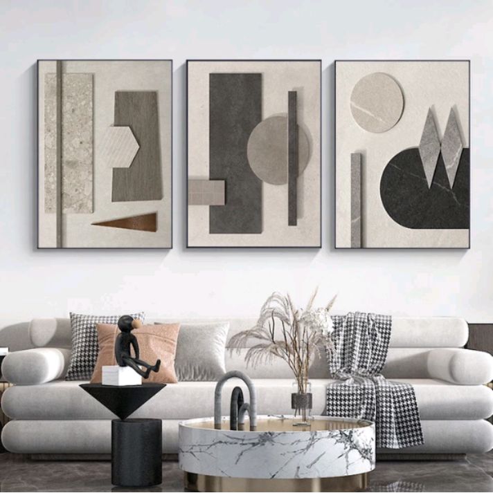 Sage Green Sculptural 3D Textured Wall Art