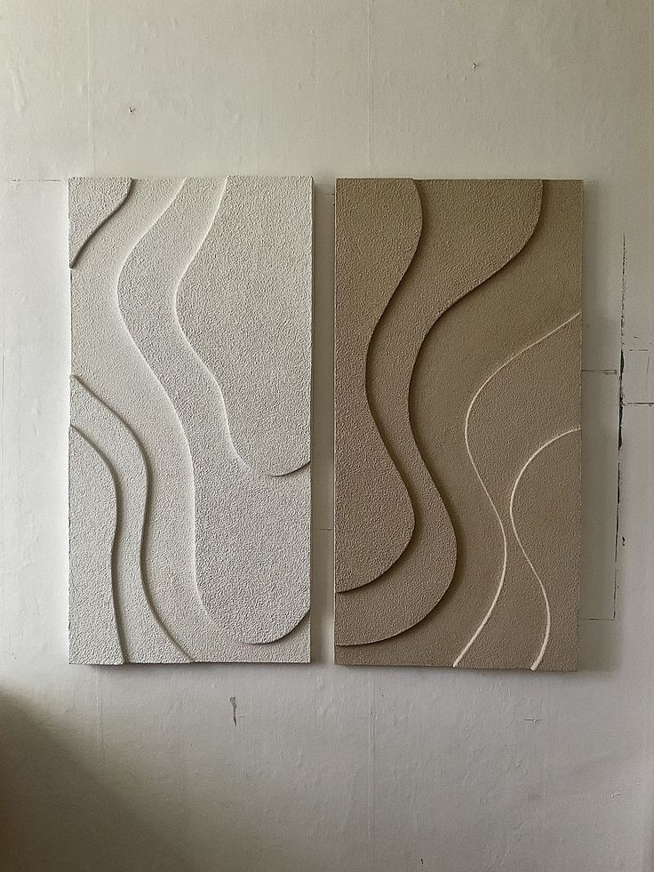 Sienna Flow Textured Wall Art Set of 2