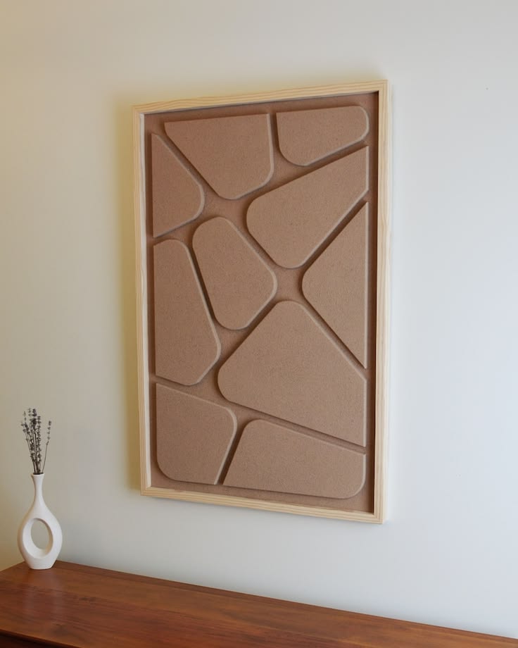 Geometric Textured Wall Art Panel