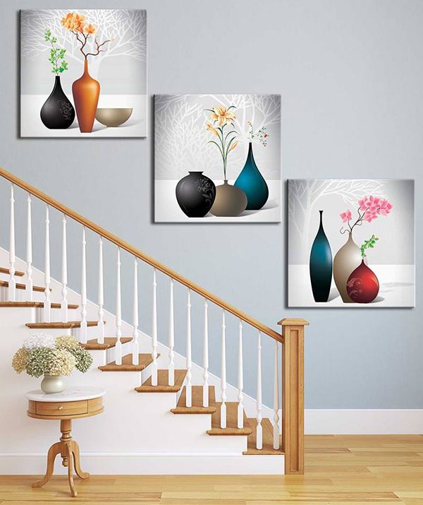 Contemporary Decorative Vases Wall Art – Set of 3