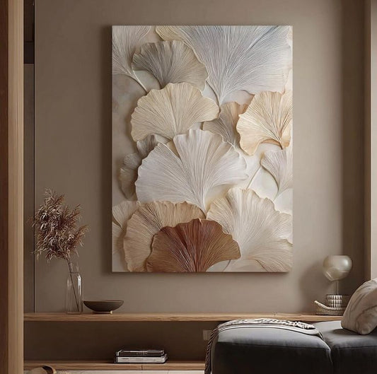 Golden Ginkgo Elegance Wall Art