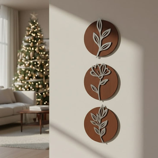 Neutral Minimalist Geometric Wall Art Set of 3