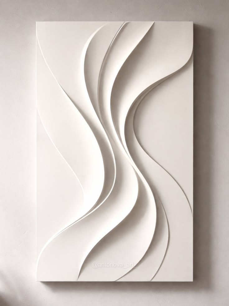 Minimalist 3D Wave Wall Art