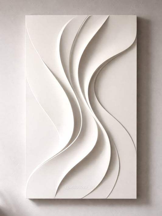 Minimalist 3D Wave Wall Art